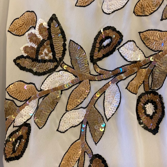 Top. Georgette Sequenced BEAUTIFUL. White - Picture 11 of 17